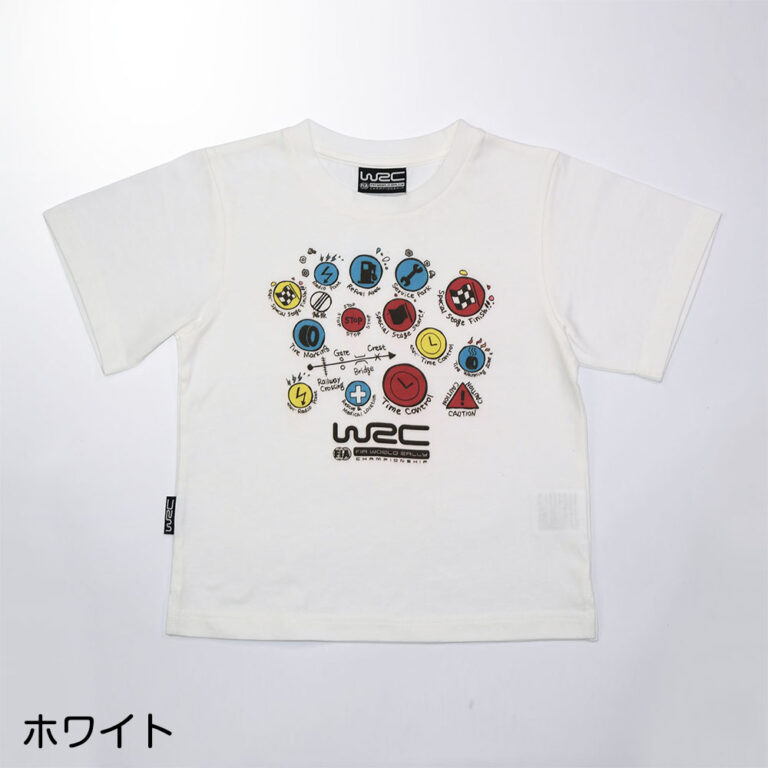 WRCTシャツ KANBAN キッズ(ホワイト)
